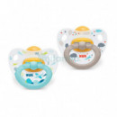 NUK Chupa Happy Kids Latex 0-6M 2 Uds