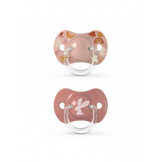 SUAVINEX  2 Chupete Silicona Fisio Mostaza 6-18M