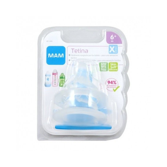 Tétine MAM Extra Rapid Flow 6M+ 2 pièces