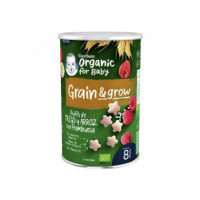 GERBER Snack Organic Trigo Arroz con Frambuesa 1 Bolsita 35G