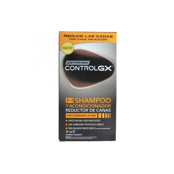 Jus For Men Control Gx 2 en 1 Champú y Acondicionador Reductor de Canas  JUST FOR MEN