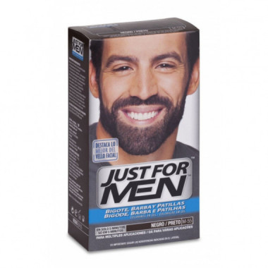 JUST FOR MEN Colorante en Gel para Bigote y Barba Tono Negro