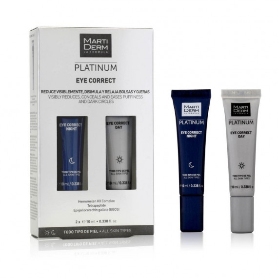 MARTIDERM Platinum Eye Correct Night + Day Kit 2 X 10ML