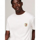 Tjm Reg Rwb Crest Flag Tee Ext Ancient W  TOMMY JEANS