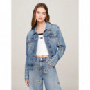 Izzie Slim Aocr Jckt DH6134 Denim Medium  TOMMY JEANS