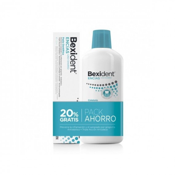 BEXIDENT Encías Pack Colutorio 500ML + Pasta Dentífrica 125ML