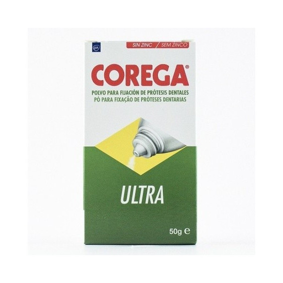 COREGA Ultra Polvo para Fijación de Prótesis Dentales 50G