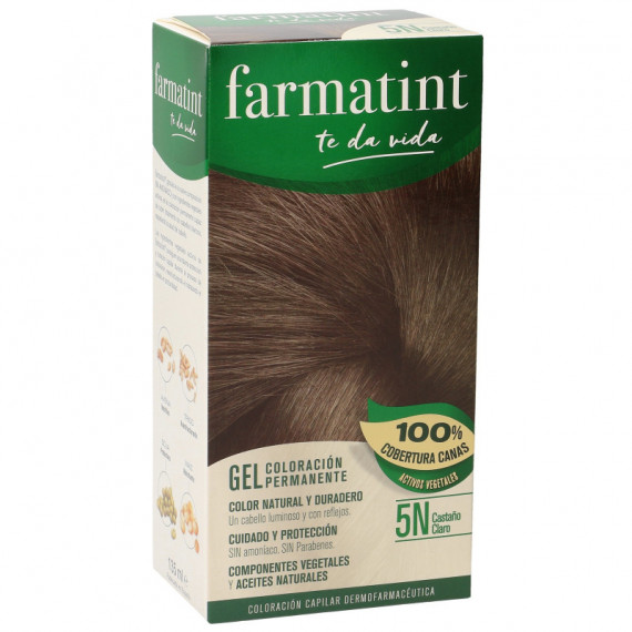 FARMATINT Gel Coloración Permanente Castaño Claro Cobrizo 135 Ml