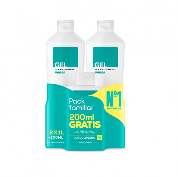 INIBSA Pack Familiar Gel Dermatológico 2 X 1L