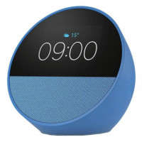 AMAZON Altavoz Inteligente + Despertador Echo Spot (2024) Azul - Alexa
