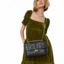 Bandolera Mediana con Solapa Kaos Dream Negra  TOUS BAGS