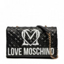 Bolso Quilt Emboss  LOVE MOSCHINO