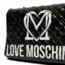 Bolso Quilt Emboss  LOVE MOSCHINO