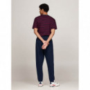 Tjm Reg Crest Sweatpant Dark Night Navy  TOMMY JEANS