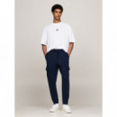 Tjm Reg Xs Badge Cargo Sweatpant Dark Ni  TOMMY JEANS