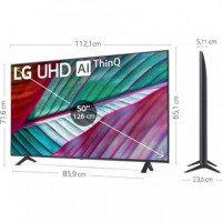 LG TV 50" 4K Webos 23 Wifi Smart TV 50UR78006LK