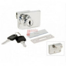 Cerradura De Bombillo Para 2 Puertas De Cristal