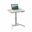 LEITZ Mesa Escritorio Ergo Compacto Electrico Blanco Regulable en Altura Electricamente / Tablero 80X60