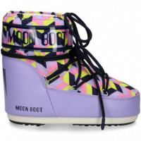Botin Presky Nylon Multi Lila  MOON BOOT