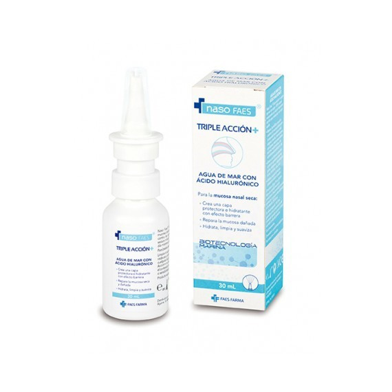 NASO FAES Triple Acción + Agua de Mar con ácido Hialurónico 30 Ml