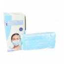 Pack 10 Unidades Mascarilla Quirúrjica Color Azul  LT
