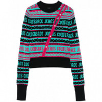 Jersey Jersey VERSACE Jeans Couture Stripes Logo Knitwear