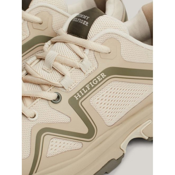 M Runner Tech Knit Beige  TOMMY HILFIGER