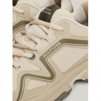 M Runner Tech Knit Beige  TOMMY HILFIGER