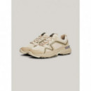 M Runner Tech Knit Beige  TOMMY HILFIGER