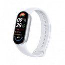 XIAOMI Pulsera Actividad mi Smart Band 9 Plata Monitor Sueño, Ritmo Cardiaco, Resistente Al Agua