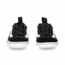 Banda Blanca Bebe Ante+textil Negro  VANS