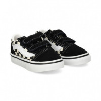 2 Velcros Damero T+a Blanco+negro  VANS