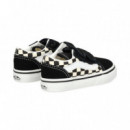 2 Velcros Damero T+a Blanco+negro  VANS
