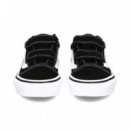 Banda Blanca 2 Velcros Textil+ante Negro  VANS