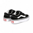 Banda Blanca 2 Velcros Textil+ante Negro  VANS