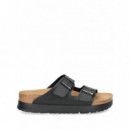 BIRKENSTOCK - Arizona Platform Flex Bf Black Veg - Black - 1027395/BLACK