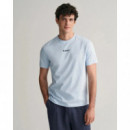 Camisetas Manga Corta Contrast Small Logo Tshirt  GANT