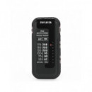 AIWA Mini Radio de Bolsillo Am/fm Stereo R-22BK Negra con Clip y Auriculares