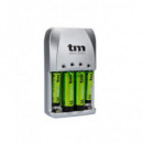 TM ELECTRON Cargador de Bateria Aa/aaa con Pilas TMBCR010