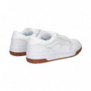 Deportivo Banda Acolchada Piel Blanco  VANS