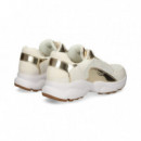 Deportivo Parches Oro Malla Blanco  MICHAEL KORS