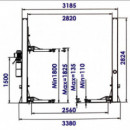 Elevador 2 Columnas 4 Ton 380V FARGO TOOLS