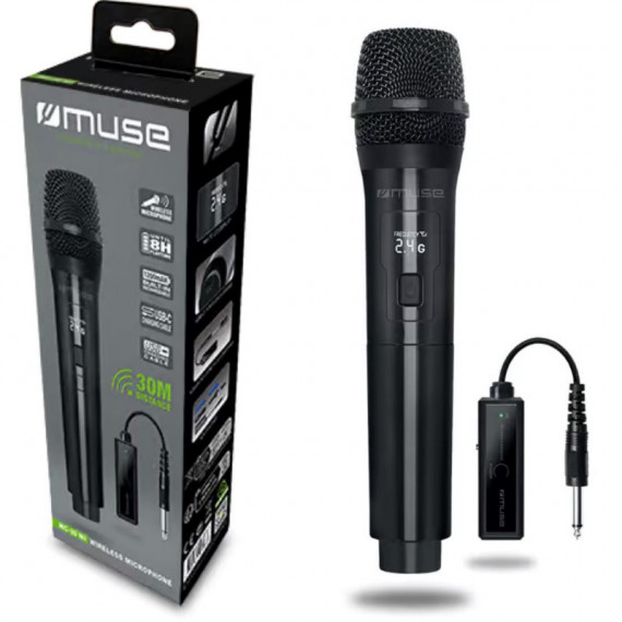 MUSE MC30WI Micrófono Inalámbrico 2.4 G Recargable