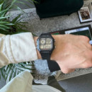 CASIO AE-1200WH-1AV Reloj Digital para Hombre – Diseño Retro, Correa de Resina Negra, Wr 100M, Batería 10 Años