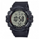 CASIO AE-1500WH-1AV Reloj Deportivo Digital para Hombre – Pantalla Xl, Diseño Robusto, Resistencia Al Agua 100M, Batería 10 Años