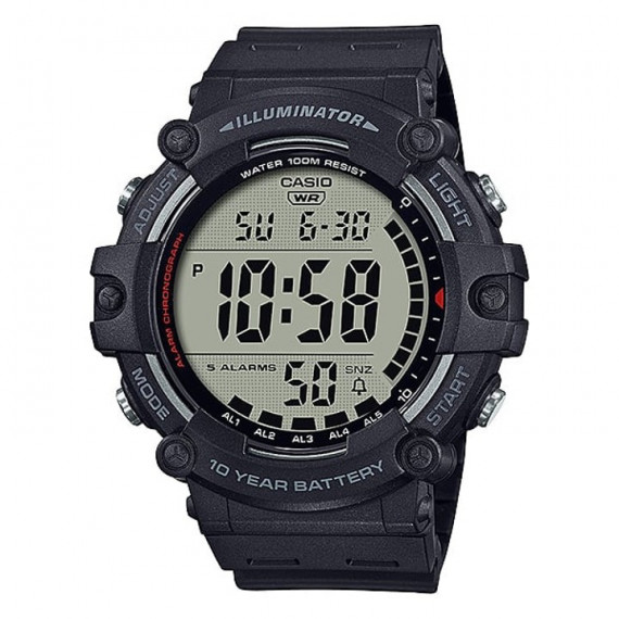 CASIO AE-1500WH-1AV Reloj Deportivo Digital para Hombre – Pantalla Xl, Diseño Robusto, Resistencia Al Agua 100M, Batería 10 Años
