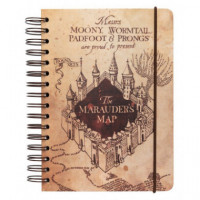 Cuaderno  A5 el Mapa del Merodeador Harry Potter  PYRAMID