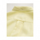 Camisas Reg Cotton Linen Texture Shirt  GANT