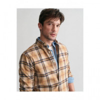 Camisas Reg Jaspe Flannel Plaid Shirt  GANT