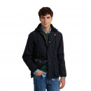 129306 Abrigo Encerado SILBON Hombre  Azul Marino